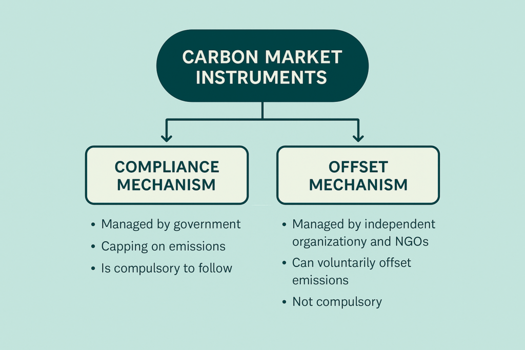 For CCTS application, the carbon market has been divided into two segments