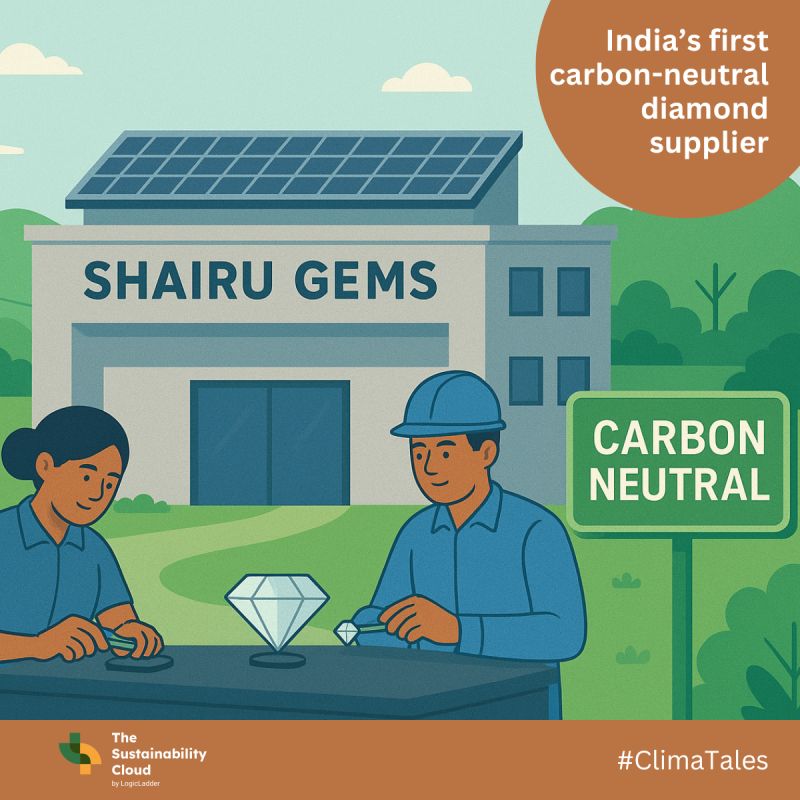 What does it mean when a diamond maker goes carbon neutral?